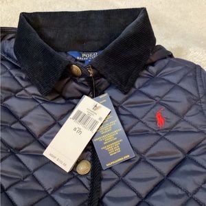Ralph Lauren Girls Quilted Barn Coat